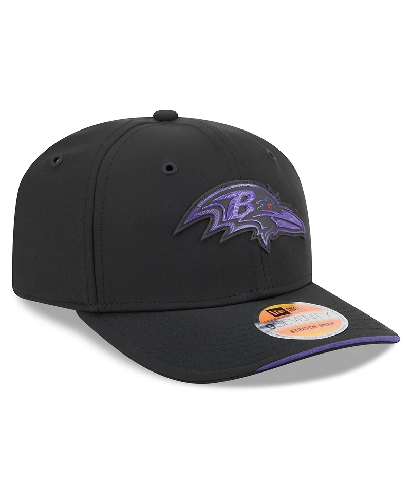 New Era Men's Black Baltimore Ravens 2026 Sideline 9SEVENTY Adjustable Hat
