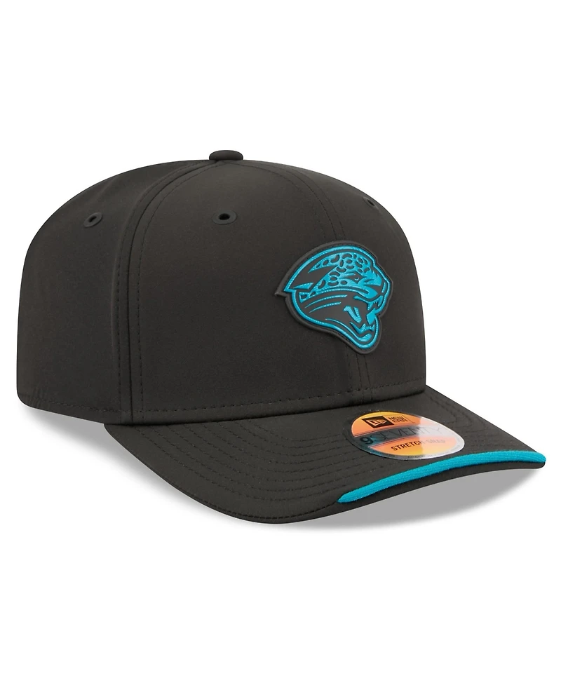 New Era Men's Black Jacksonville Jaguars 2026 Sideline Throwback 9SEVENTY Adjustable Hat