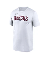 Nike Men's White Arizona Diamondbacks New Legend Wordmark Dri-fit T-Shirt