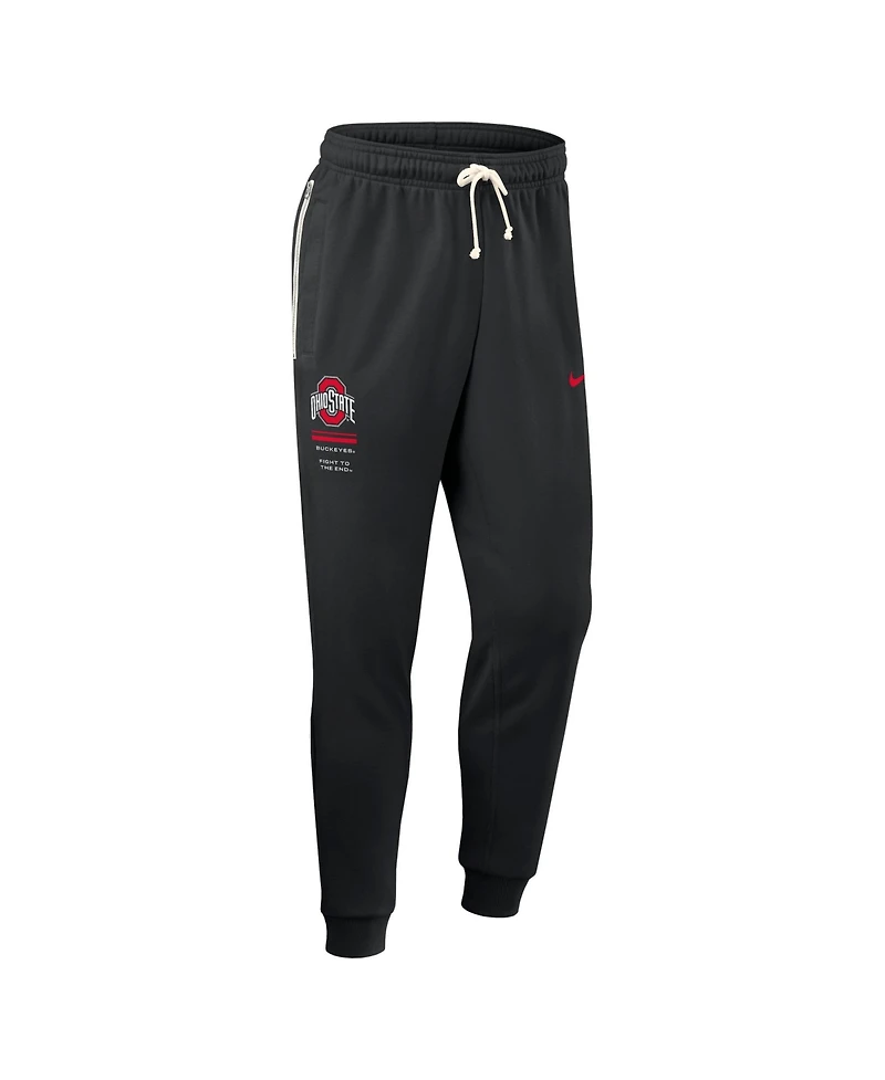 Nike Men's Black Ohio State Buckeyes 2026 Sideline Standard Issue Dri-fit Taper Pants