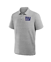 Fanatics Men's Heather Gray New York Giants Clutch Polo Shirt