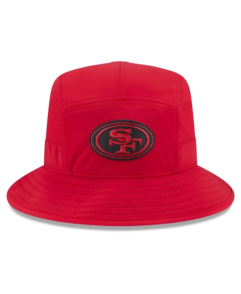New Era Men's Scarlet San Francisco 49ers 2026 Sideline Bucket Hat