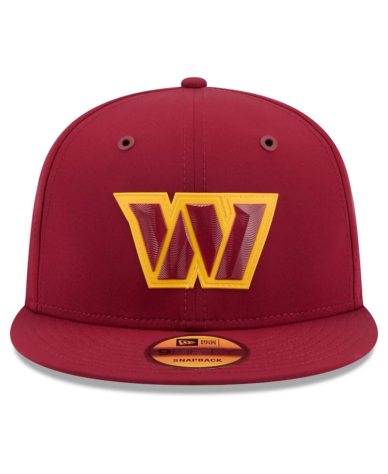 New Era Men's Burgundy Washington Commanders 2026 Sideline 9FIFTY Snapback Hat