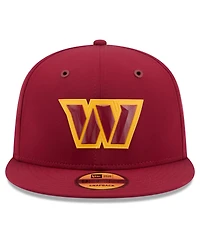 New Era Men's Burgundy Washington Commanders 2026 Sideline 9FIFTY Snapback Hat
