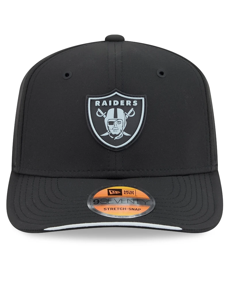 New Era Men's Black Las Vegas Raiders 2026 Sideline 9SEVENTY Adjustable Hat