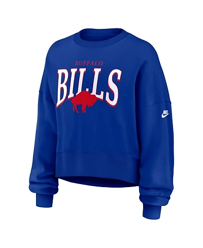 Nike Women's Royal Buffalo Bills Oversized Phoenix Fleece Sweatshirt