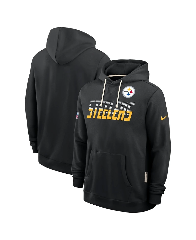 Nike Men's Black Pittsburgh St-Shirtlers Sideline Standard Issue Top Prospect Dri-fit Hoodie