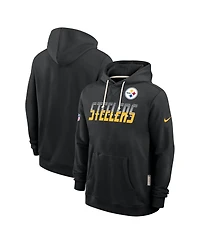 Nike Men's Black Pittsburgh St-Shirtlers Sideline Standard Issue Top Prospect Dri-fit Hoodie