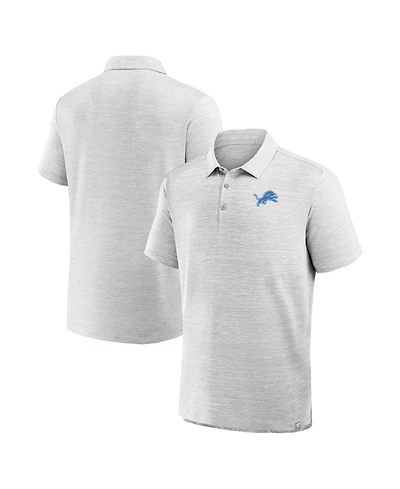 Fanatics Men's Heather Gray Detroit Lions Clutch Polo Shirt