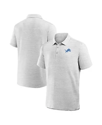 Fanatics Men's Heather Gray Detroit Lions Clutch Polo Shirt