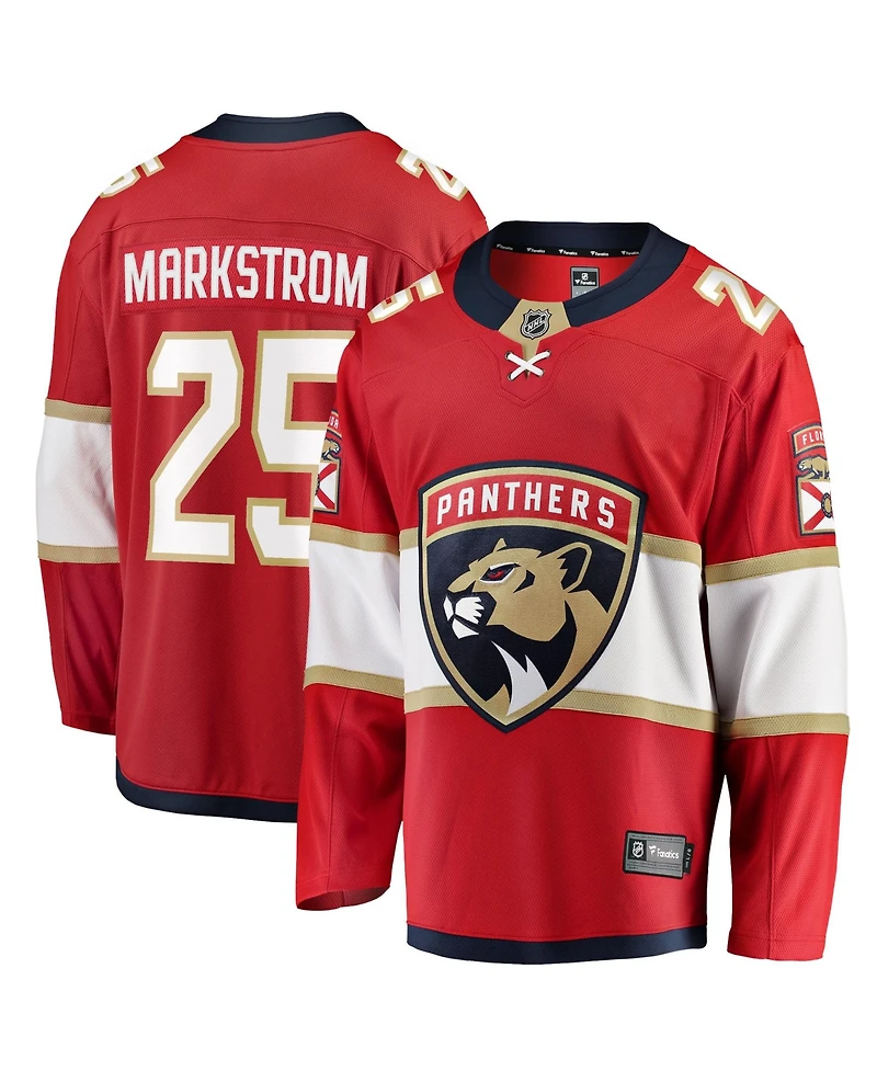 Fanatics Men's Jacob Markstrom Red Florida Panthers Home Breakaway Jersey