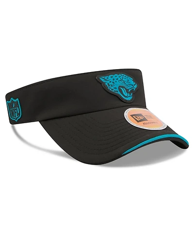 New Era Men's Black Jacksonville Jaguars 2026 Sideline Adjustable Visor Hat