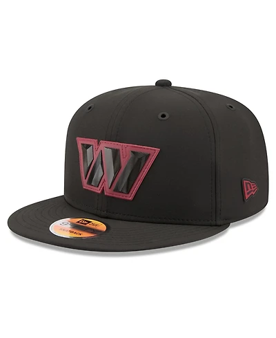 New Era Men's Black Washington Commanders 2026 Sideline 9FIFTY Snapback Hat