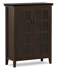 Simpli Home Artisan Solid Wood Medium Storage Cabinet