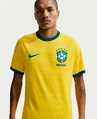 Nike Men's Yellow Brazil National Team Home Sublimated Dri-fit Soccer Top