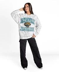 Gameday Couture Women's Arctic Camo Jacksonville Jaguars Whiteout Oversized Premium Fleece Sweatshirt