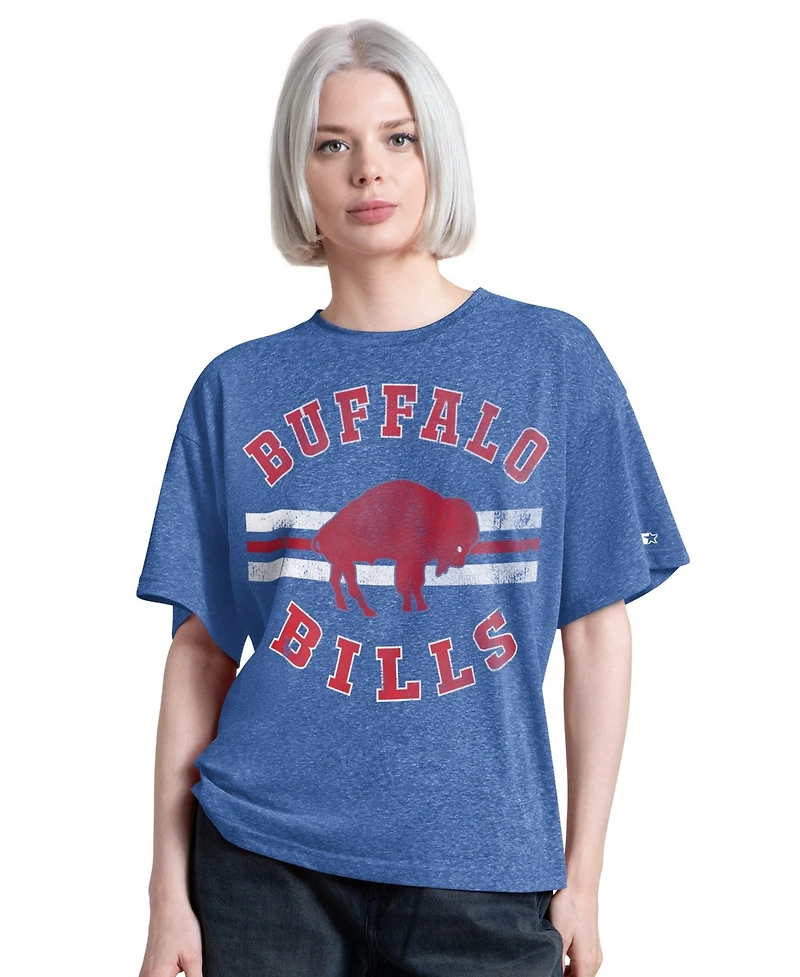 Starter Women's Royal Buffalo Bills Jump Shot Boyfriend Tri-Blend T-Shirt
