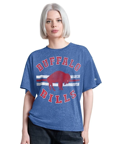 Starter Women's Royal Buffalo Bills Jump Shot Boyfriend Tri-Blend T-Shirt
