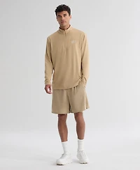 Fanatics Men's Tan Buffalo Bills Clutch Quarter-Zip Pullover Sweatshirt