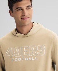 Fanatics Men's Tan San Francisco 49ers ClutchLong sleeves Hooded T-Shirt