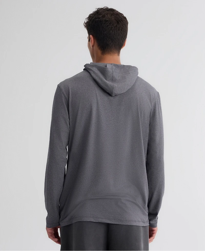 Fanatics Men's Charcoal Detroit Lions ClutchLong sleeves Hooded T-Shirt