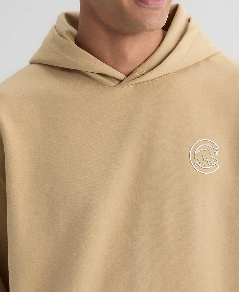Fanatics Men's Khaki Chicago Cubs Clutch Tri-Blend Hoodie