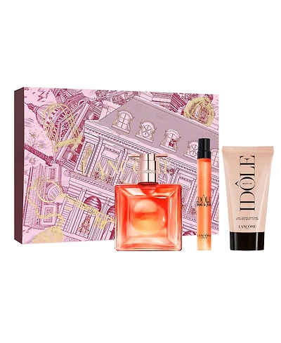 Lancome 3-Piece Idole Peach N' Roses Eau de Parfum Spray and Body Lotion Set