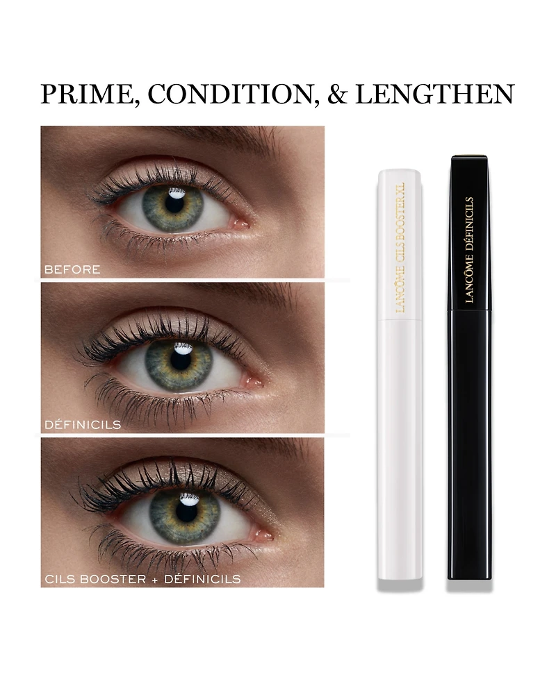 Lancome 3-Piece Definicils Mascara, Cils Booster Mascara Primer & Bi-Facil Eye Makeup Remover Set