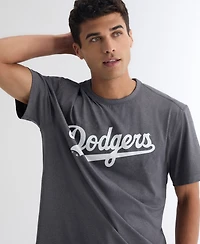 Fanatics Men's Charcoal Los Angeles Dodgers Clutch Winning Edge T-Shirt