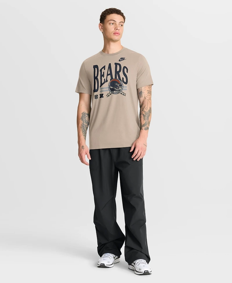 Nike Men's Sand Chicago Bears Rewind Tri-Blend T-Shirt
