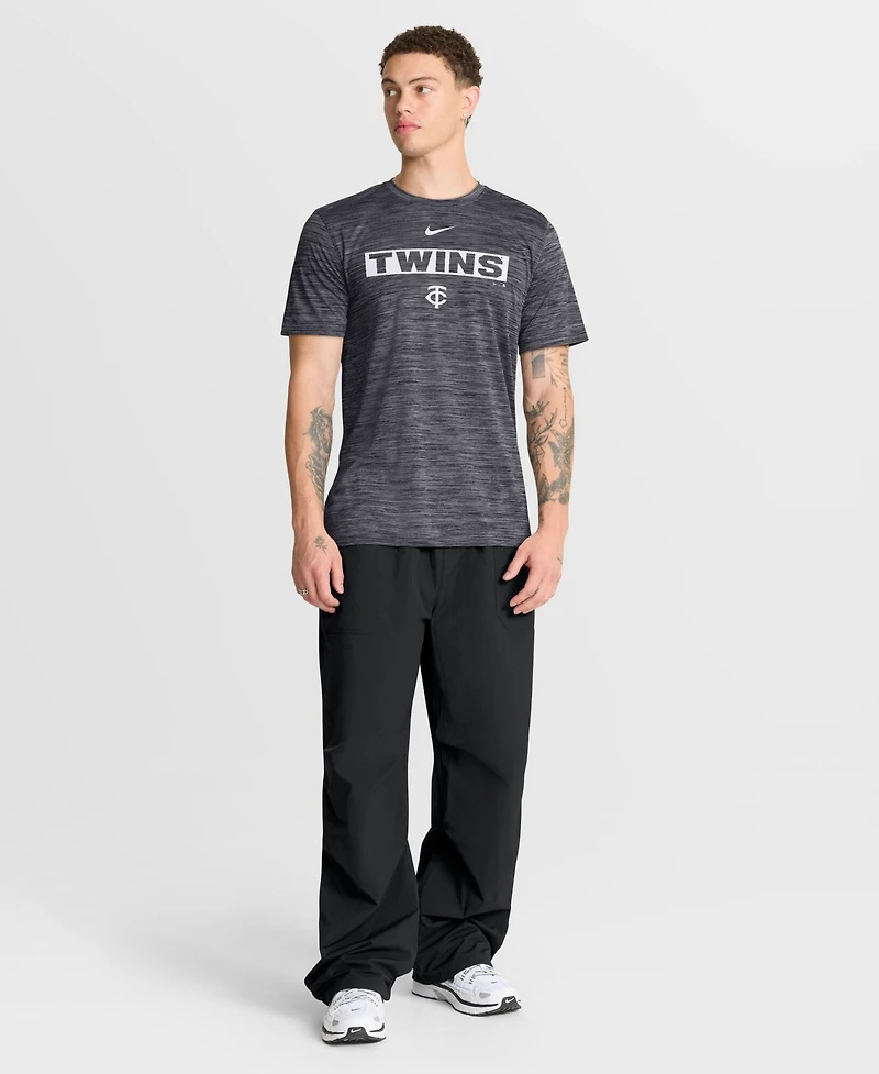 Nike Men's Black Minnesota Twins Velocity Dri-fit T-Shirt