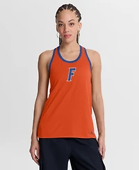 Jordan Women's Orange/Royal Florida Gators Tri-Blend Dri-fit Racerback Tank Top