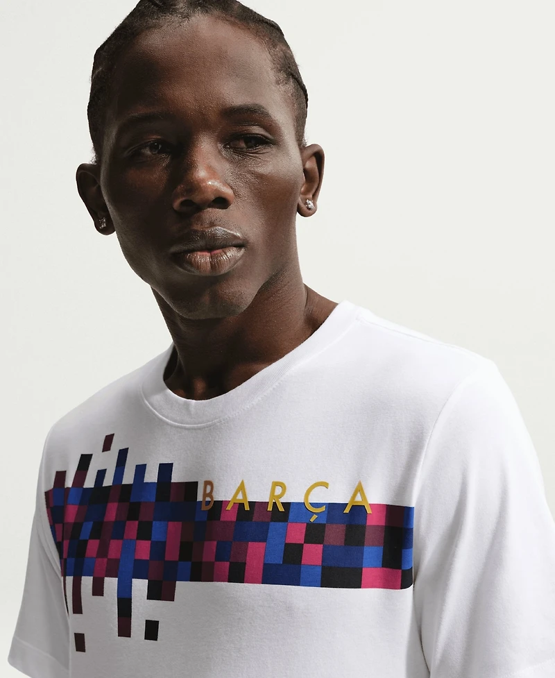 Nike Men's White Barcelona Barca T-Shirt