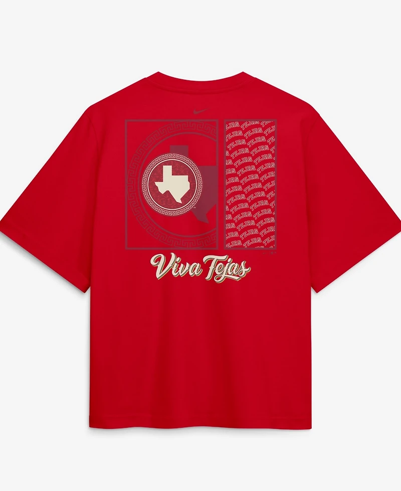Nike Women's Red Texas Rangers Premium Essentials Relaxed Boxy T-Shirt