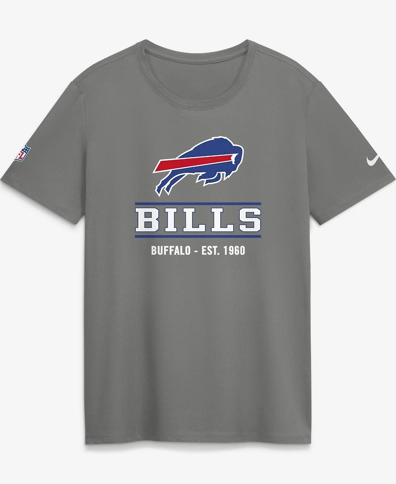 Nike Women's Gray Buffalo Bills Sideline Alternate Final Sprint Dri-fit T-Shirt