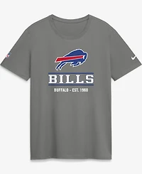 Nike Women's Gray Buffalo Bills Sideline Alternate Final Sprint Dri-fit T-Shirt
