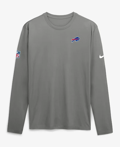 Nike Men's Gray Buffalo Bills Legend Small Logo Dri-FITLong sleeves T-Shirt