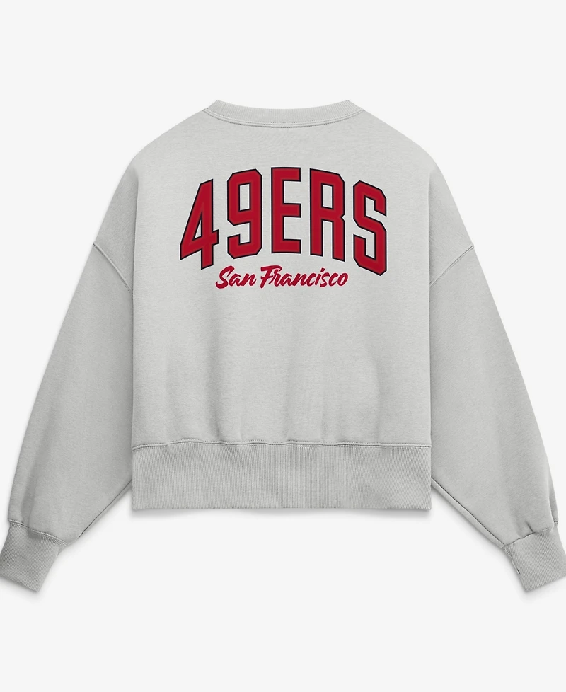 Nike Women's Gray San Francisco 49ers Oversized Primetime Phoenix Fleece Sweatshirt