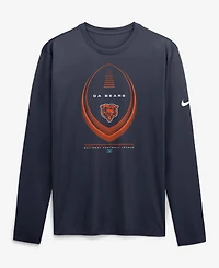 Nike Men's Navy Chicago Bears Legend Icon Dri-FITLong sleeves T-Shirt