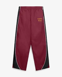 Fanatics Women's Burgundy/Black Washington Commanders Team First Backwards Lateral Nylon Pants