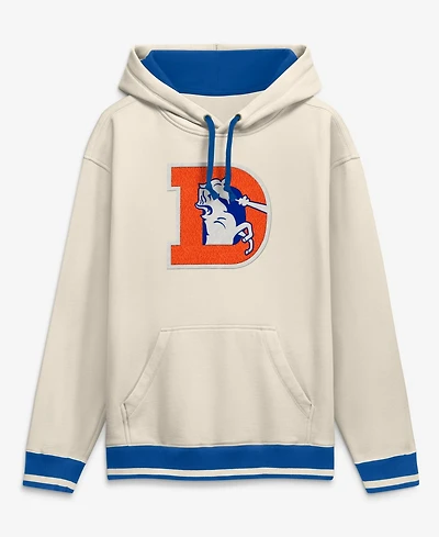Fanatics Men's Cream Denver Broncos Chenille Heavyweight Fleece Hoodie