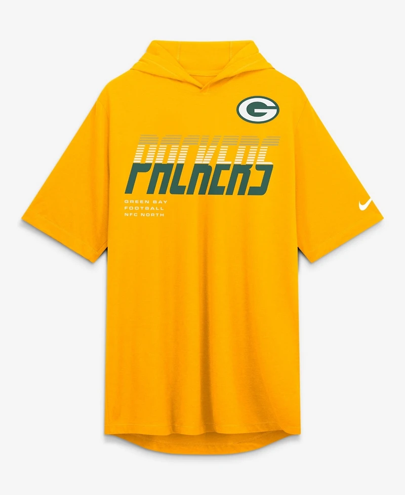 Nike Men's Gold Green Bay Packers Tri-Blend Hooded T-Shirt
