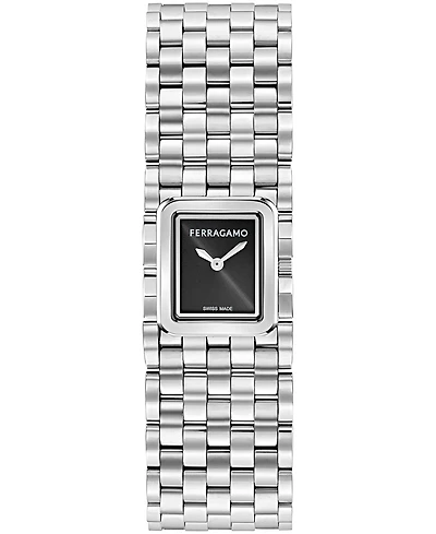 Ferragamo Women's Silver Stainless Steel Bracelet Watch 19mm