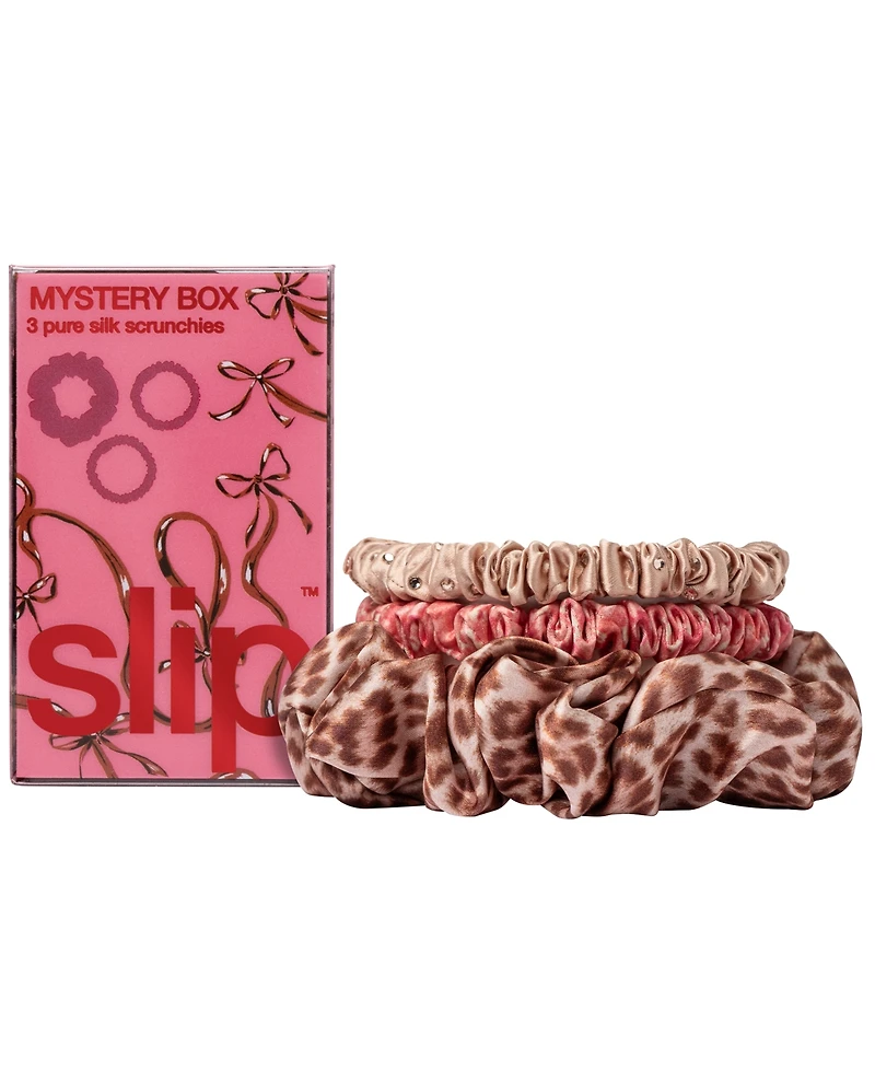 Slip Pure Silk Assorted Scrunchies Mystery Box, Set of 4