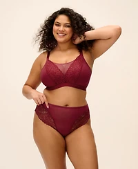 Elomi Plus Tiernie Wireless Unlined Lace Bralette, EL303317