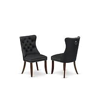 East West Furniture 3 Piece Kitchen Table Set for Small Spaces
