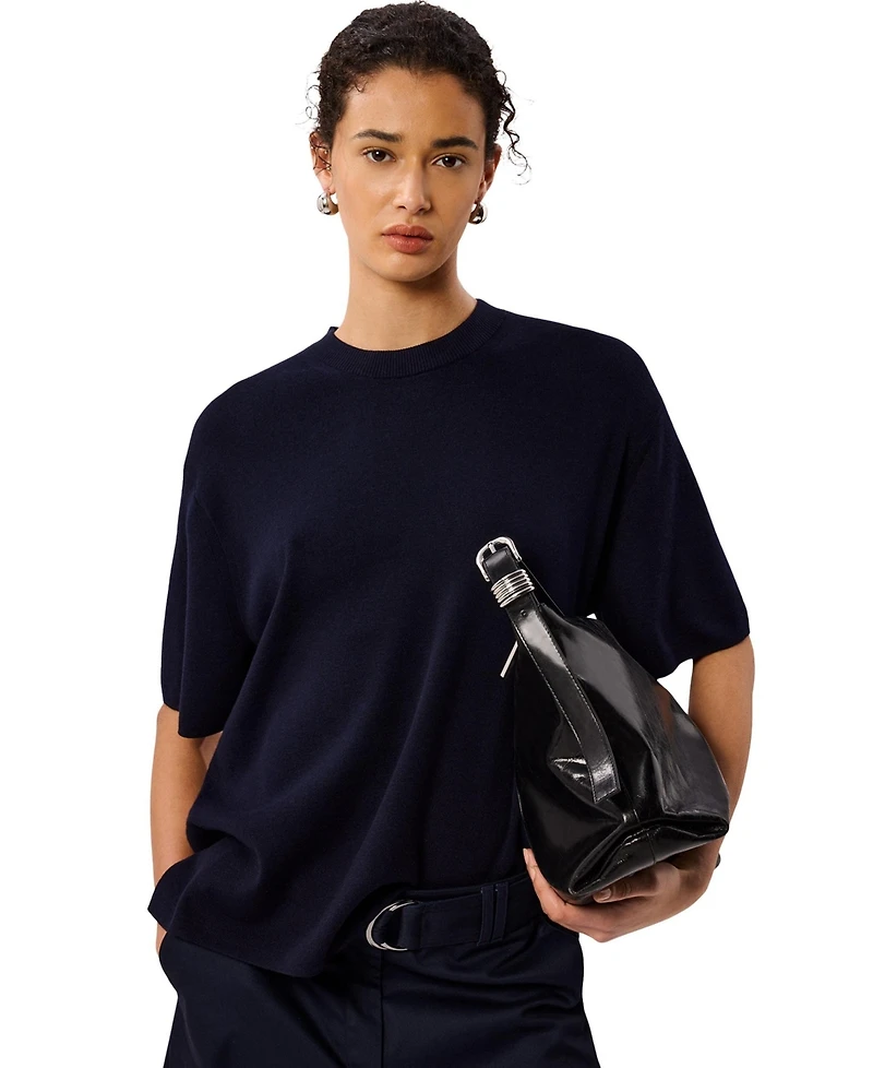 Whistles Women's Fine Knit T-Shirt