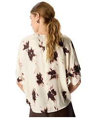 Whistles Women's Shadow Floral Viscose Blouse