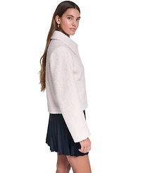 Levi's Women's Laydown Collar Cropped Boucle Work Jacket