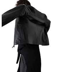 Whistles Women's Kate Zip Leather Jacket
